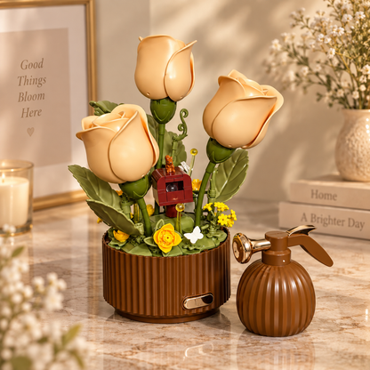 Blooming Rose Building Block Bouquet