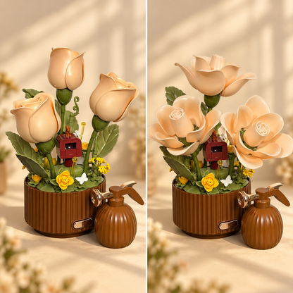 Blooming Rose Building Block Bouquet