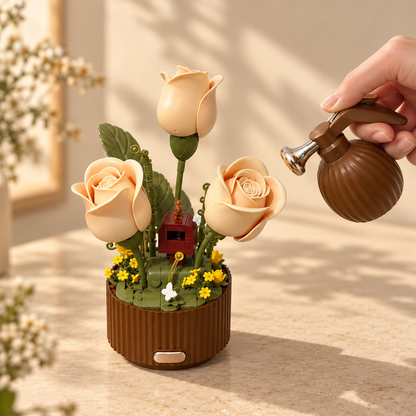 Blooming Rose Building Block Bouquet