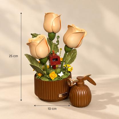 Blooming Rose Building Block Bouquet